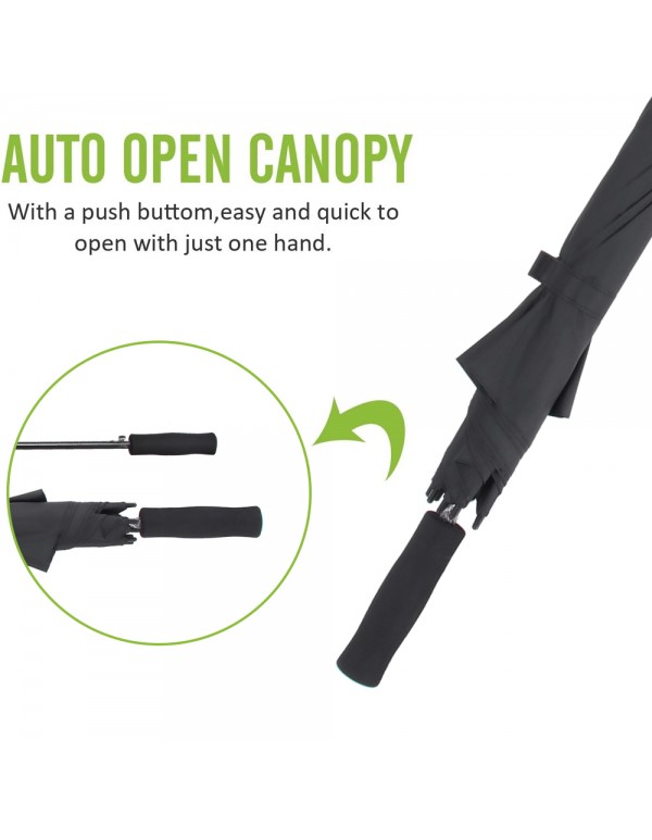 51 In Large Golf Windproof Umbrella customized Long Stick Umbrella for Men and Women,Automatic Open, 8 Ribs Umbrella  for Rain & Wind  Umbrellas