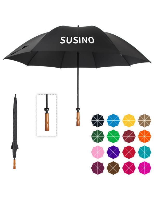 49 In  Long Stick Umbrella for Men and Women, custom 8 Ribs Double Strong Umbrella  for Outdoor Use, Rain & Wind Resistant Umbrellas