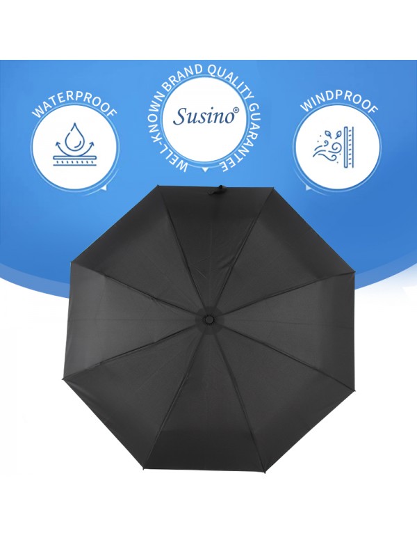 Customized  39.3 inch umbrellas,Manual open folding umbrella,windproof and waterproof,8 Ribs portable umbrella,tough and not easy to bend, with umbrella cover