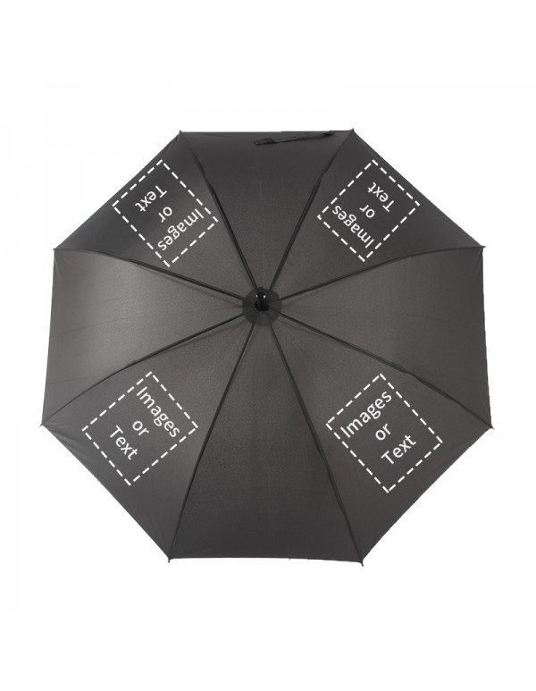 Custom 40 inch 8 Ribs stick umbrella, windproof and waterproof portable umbrella, PVC handle, steel + fiber umbrella frame, tough and not easy to bend